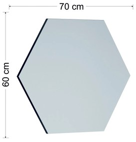 Dekoratívne nástenné zrkadlo Zeo 60x70 cm čierne