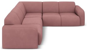 Ružová rohová pohovka (variabilná/do L) Molino – Micadoni Home