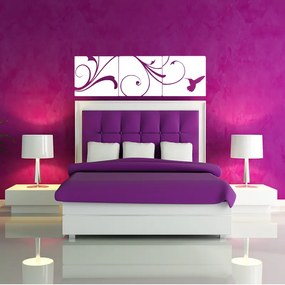 Sablio Samolepka na stenu: 3-dílný ornament - 160x49 cm