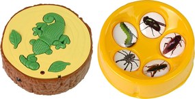 LEAN Toys Zelený chameleón na diaľkové ovládanie so svetlami 28 cm