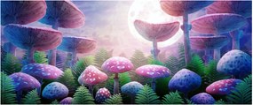 Obraz - Huby pri splne, grafika (120x50 cm)