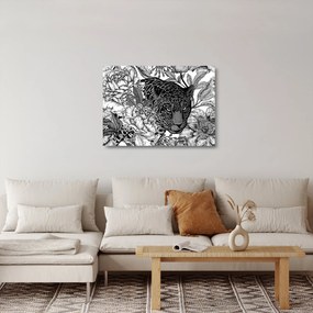 Sklenený obraz - Exotická záhrada (70x50 cm)