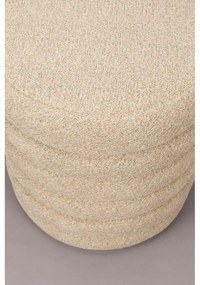 Béžový taburet z textílie buklé Fern – Dutchbone