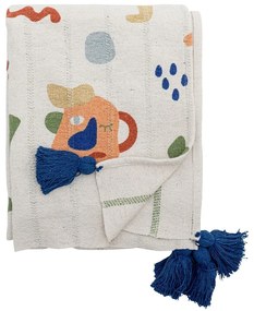 Krémová detská deka z recyklovanej bavlny 130x160 cm Sylvie – Bloomingville Mini