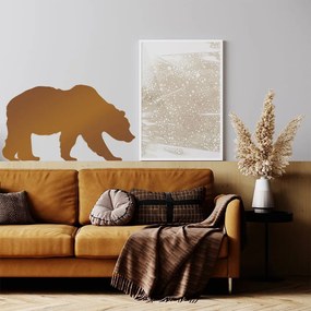 lovel.sk Nálepka na stenu Animals - medveď Z070 - pastelové