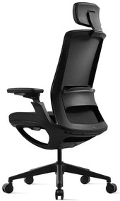 Kancelárska ergonomická stolička ROLY — sieť, látka, čierna / viac farieb Černá