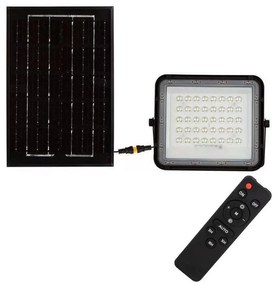V-Tac LED Vonkajší solárny reflektor LED/6W/3,2V IP65 4000K čierna + DO VT1356
