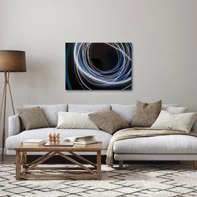 Obraz modrých liniek (70x50 cm)