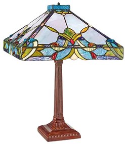 Lampa Tiffany stolová BLUE 52*Ø36