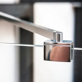 Roltechnik Outlet Otváracie jednokrídlové sprchové dvere OBCO1 s pevnou stenou OBCB - bez vaničky ROTH-Variant: šírka dverí: 80 cm, šírka pevnej sten…