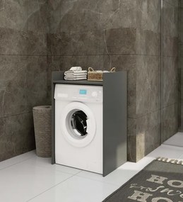 Kúpeľňová skrinka na práčku FIN grafitová / sivá