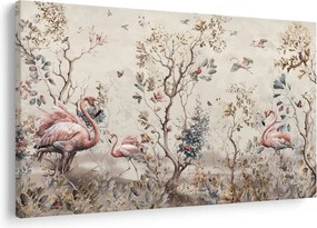 Obraz - Kresba plameniakov (90x60 cm)
