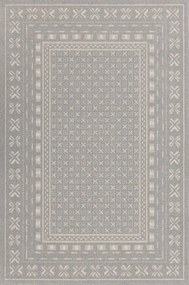 Koberec Agnella Noble Blockprint sivý