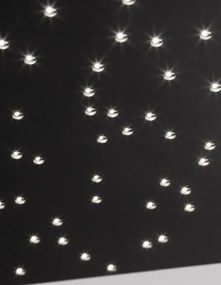 Stropné svietidlo LED so stmievaním Cielo 30 čierne s diaľkovým ovládaním