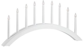 Markslöjd 705954 - Vianočný svietnik AVENTO 9xE10/3W/230V biela