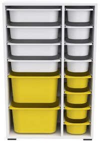 Organizér na hračky Dremonka 7 (biela + žltá). Akcia -18%. Vlastná spoľahlivá doprava až k Vám domov. 1124311