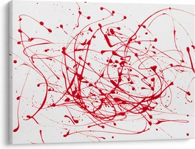 Obraz technikou Drippingu (70x50 cm)
