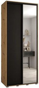 Skriňa 45 Canaris 3 120 artisan/čierna/čierna