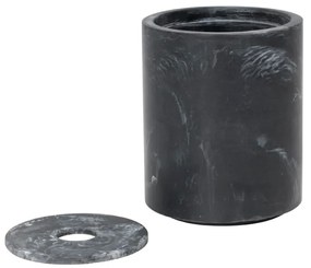 Ferm Living Dóza na vatové tyčinky Mist Charcoal