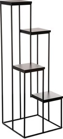 STOJAN NA KVETINÁČ KASKADA1 110X40X40 CM ČIERNA