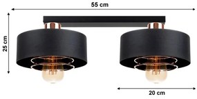 Prisadený luster VEST 2xE27/60W/230V