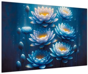 Obraz - Lekná pod hladinou (90x60 cm)