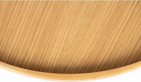 Okrúhly konferenčný stolík s doskou v dubovom dekore v prírodnej farbe ø 70 cm Yuri L – White Label