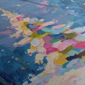 Obraz vianočný strom v zimnej krajine