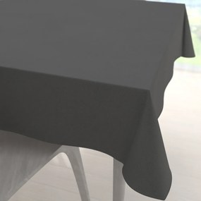 Biante Veľký dekoračný štvorcový obrus BKU-119 Antracitovo sivý 180x180 cm