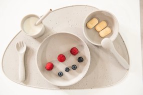 Príbor 2-dielny Platinum Silicone Sand