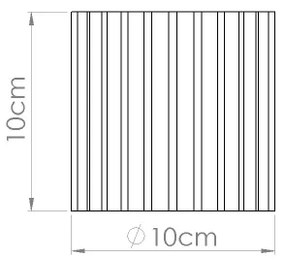 Sollux SL.1804 - Bodové svietidlo AURA 1xGU10/10W/230V 10 cm hnedé