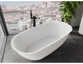 Mexen Siena, voľne stojaca vaňa z konglomerátu 170 x 80 cm, biela matná, 57291708000