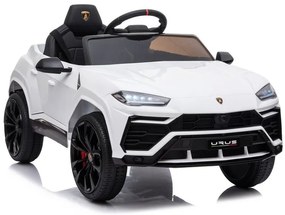 LeanCars  Elektrická autíčko Lamborghini Urus - biele - 2x45W - BATÉRIA - 12V4,5Ah - 2023