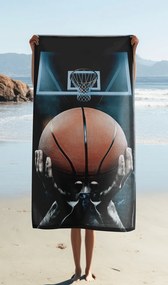 Jerry Fabrics Bavlnená froté osuška 70x140 cm - Basketbal