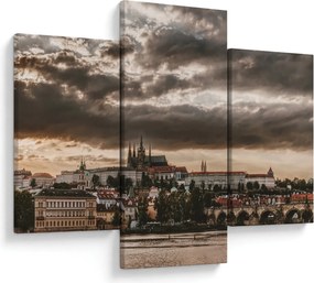 Obraz - zamračená Praha (90x60 cm)
