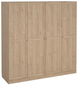 Šatníková skriňa v dekore duba v prírodnej farbe 195,5x200 cm Billund – Tvilum