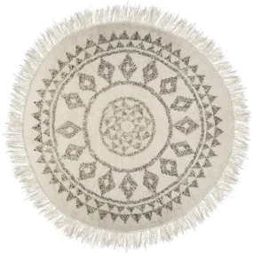 Okrúhly koberec Etik 120 cm béžový