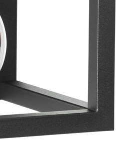 Inteligentná nástenná lampa čierna s poličkou vrátane Wifi G95 - Cage Rack