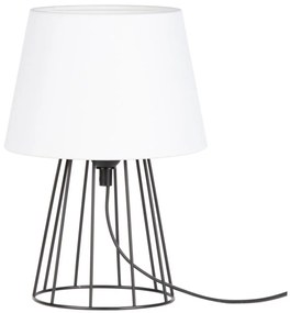 Spot-Light 7662104 - Stolná lampa MANGOO 1xE27/40W/230V biela/čierna