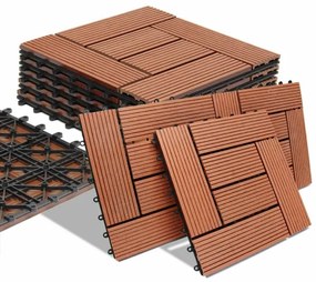 Terasová dlažba WPC 44 ks 4m² mozaiková podlaha