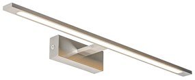 Oceľová nástenná lampa 62 cm vrátane LED IP44 - Jerre