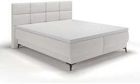 Manželská kontinentálna posteľ 140 cm Riviera 140 (s roštom a matracom) (s úl. priestorom) (sivá + čierna). Vlastná spoľahlivá doprava až k Vám domov. 1099649