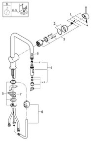 GROHE 32322002 - Drezová batéria A lesklý chróm