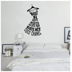 Samolepka na stenu s citátom Ambiance Coco Chanel