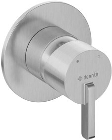 Deante Silia, sprchová/vaňová batéria pod omietku, 1-výstupové teleso, oceľová, DEA-BQS_F44L