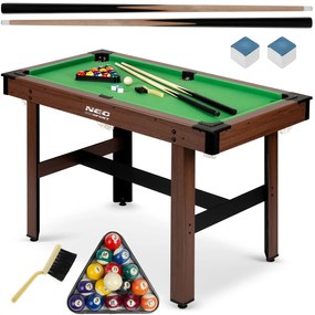 Biliardový stôl 122x61x76 cm | NS-807 tmavo hnedý