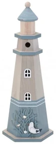 Dekoračný maják Maxi – svetlomodrý 84 cm