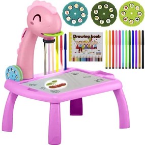 Detský projektor a stôl na rysovanie Kruzzel 23616