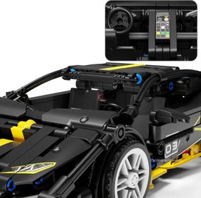 Stavebnica auta SUPERCAR No.J2011 čierna - 589 dielikov