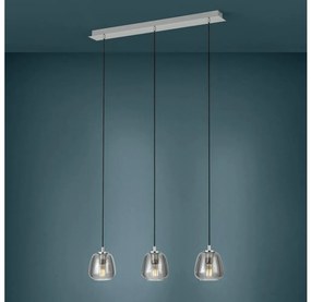 Eglo 39667 - Luster na lanku ALBARINO 3xE27/40W/230V dymová